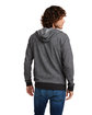 Next Level Apparel Adult Pacifica Denim Fleece Full-Zip Hooded Sweatshirt black ModelBack
