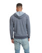 Next Level Apparel Adult Pacifica Denim Fleece Full-Zip Hooded Sweatshirt midnight navy ModelBack