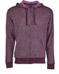 Next Level Apparel Adult Pacifica Denim Fleece Full-Zip Hooded Sweatshirt plum FlatFront