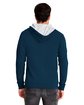 Next Level Apparel Adult Laguna French Terry Full-Zip Hooded Sweatshirt mid nvy/ hth gry ModelBack