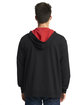 Next Level Apparel Adult Laguna French Terry Full-Zip Hooded Sweatshirt black/ red ModelBack