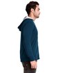 Next Level Apparel Adult Laguna French Terry Full-Zip Hooded Sweatshirt mid nvy/ hth gry ModelSide