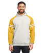 Jerzees Unisex NuBlend Varsity Color-Block Hooded Sweatshirt  