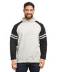Jerzees Unisex NuBlend Varsity Color-Block Hooded Sweatshirt  