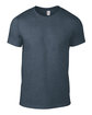 Gildan Lightweight T-Shirt HEATHER NAVY OFFront