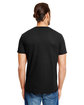 Anvil Adult Lightweight Pocket T-Shirt BLACK ModelBack