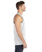 Anvil Adult Lightweight Tank WHITE/ HTHER GRY ModelSide