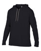 Anvil Adult Lightweight Long-Sleeve Hooded T-Shirt BLACK/ DARK GREY OFQrt