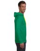 Gildan Adult Lightweight Long-Sleeve Hooded T-Shirt HTH GRN/ NEO YEL ModelSide