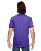 Anvil Adult Lightweight Ringer T-Shirt H PURPLE/ TR PUR ModelBack