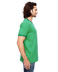Anvil Adult Lightweight Ringer T-Shirt H GR/ TR KLY GRN ModelSide