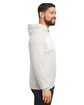 Jerzees Unisex NuBlend Billboard Hooded Sweatshirt oatml hth/ white ModelSide
