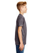 Anvil Youth Lightweight T-Shirt HEATHER GRAPHITE ModelSide