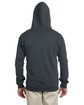 Jerzees Adult 8 oz. NuBlend® Fleece Full-Zip Hooded Sweatshirt black heather ModelBack