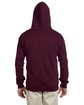 Jerzees Adult 8 oz. NuBlend® Fleece Full-Zip Hooded Sweatshirt maroon ModelBack
