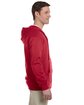 Jerzees Adult 8 oz. NuBlend® Fleece Full-Zip Hooded Sweatshirt true red ModelSide