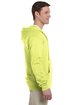 Jerzees Adult 8 oz. NuBlend® Fleece Full-Zip Hooded Sweatshirt safety green ModelSide