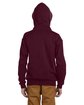 Jerzees Youth NuBlend Fleece Full-Zip Hooded Sweatshirt maroon ModelBack
