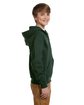 Jerzees Youth NuBlend Fleece Full-Zip Hooded Sweatshirt forest green ModelSide