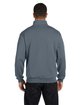 Jerzees Adult NuBlend® Quarter-Zip Cadet Collar Sweatshirt CHARCOAL GREY ModelBack