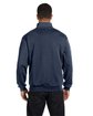 Jerzees Adult NuBlend® Quarter-Zip Cadet Collar Sweatshirt VINTAGE HTR NAVY ModelBack