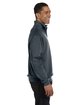 Jerzees Adult NuBlend® Quarter-Zip Cadet Collar Sweatshirt BLACK HEATHER ModelSide