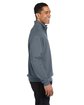 Jerzees Adult NuBlend® Quarter-Zip Cadet Collar Sweatshirt charcoal grey ModelSide