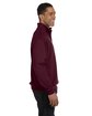 Jerzees Adult NuBlend® Quarter-Zip Cadet Collar Sweatshirt maroon ModelSide