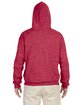 Jerzees Adult 8 oz., NuBlend® Fleece Pullover Hooded Sweatshirt VINTAGE HTH RED ModelBack