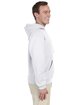 Jerzees Adult 8 oz., NuBlend® Fleece Pullover Hooded Sweatshirt WHITE ModelSide