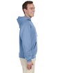 Jerzees Adult 8 oz., NuBlend® Fleece Pullover Hooded Sweatshirt LIGHT BLUE ModelSide