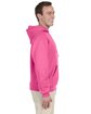 Jerzees Adult NuBlend® Fleece Pullover Hooded Sweatshirt neon pink ModelSide