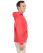 Jerzees Adult NuBlend® Fleece Pullover Hooded Sweatshirt retro hth coral ModelSide