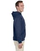 Jerzees Adult NuBlend® Fleece Pullover Hooded Sweatshirt vintage hth navy ModelSide