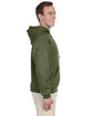 Jerzees Adult 8 oz., NuBlend® Fleece Pullover Hooded Sweatshirt MILITARY GRN HTH ModelSide