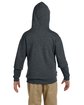 Jerzees Youth 8 oz. NuBlend® Fleece Pullover Hooded Sweatshirt black heather ModelBack