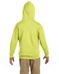 Jerzees Youth 8 oz. NuBlend® Fleece Pullover Hooded Sweatshirt SAFETY GREEN ModelBack