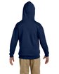 Jerzees Youth 8 oz. NuBlend® Fleece Pullover Hooded Sweatshirt j navy ModelBack