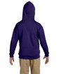 Jerzees Youth 8 oz. NuBlend® Fleece Pullover Hooded Sweatshirt deep purple ModelBack