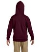 Jerzees Youth 8 oz. NuBlend® Fleece Pullover Hooded Sweatshirt MAROON ModelBack
