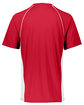 Augusta Sportswear Unisex True Hue Technology Limit Baseball/Softball Jersey red/ white ModelBack