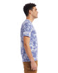 Alternative Unisex Go-To T-Shirt blue tie dye ModelSide