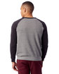 Alternative Unisex Champ Eco-Fleece Colorblocked Sweatshirt ec gry/ ec t blk ModelBack