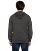 Beimar Drop Ship Unisex 4.5 oz. Long-Sleeve Jersey Hooded T-Shirt CHARCOAL HEATHER ModelBack
