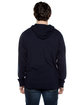 Beimar Drop Ship Unisex 4.5 oz. Long-Sleeve Jersey Hooded T-Shirt DEEP NAVY ModelBack