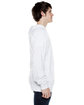 Beimar Drop Ship Unisex 4.5 oz. Long-Sleeve Jersey Hooded T-Shirt WHITE ModelSide