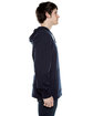 Beimar Drop Ship Unisex 4.5 oz. Long-Sleeve Jersey Hooded T-Shirt DEEP NAVY ModelSide