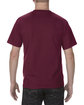 American Apparel Unisex Heavyweight Cotton T-Shirt burgundy ModelBack