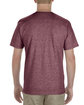 American Apparel Adult 5.5 oz., 100% Soft Spun Cotton T-Shirt heather burgundy ModelBack