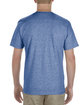 American Apparel Adult 5.5 oz., 100% Soft Spun Cotton T-Shirt HEATHER ROYAL ModelBack